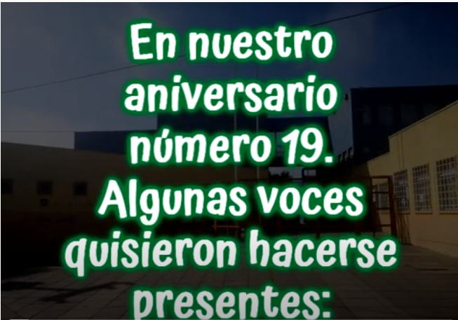 Saludos por nuestro aniversario