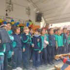 Intervenciones musicales enriquecen los recreos durante la Semana del Arte.