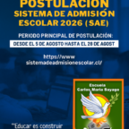 Sistema de admisión 2026