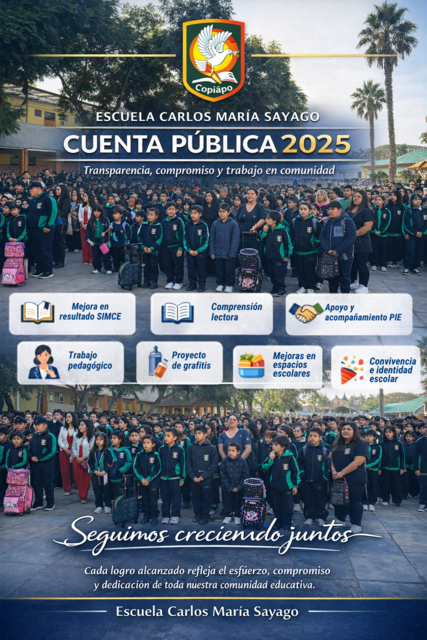 Cuenta Pública 2025: Creciendo juntos como comunidad educativa